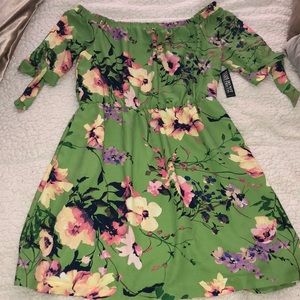 Floral Off the Shoulder Dress
